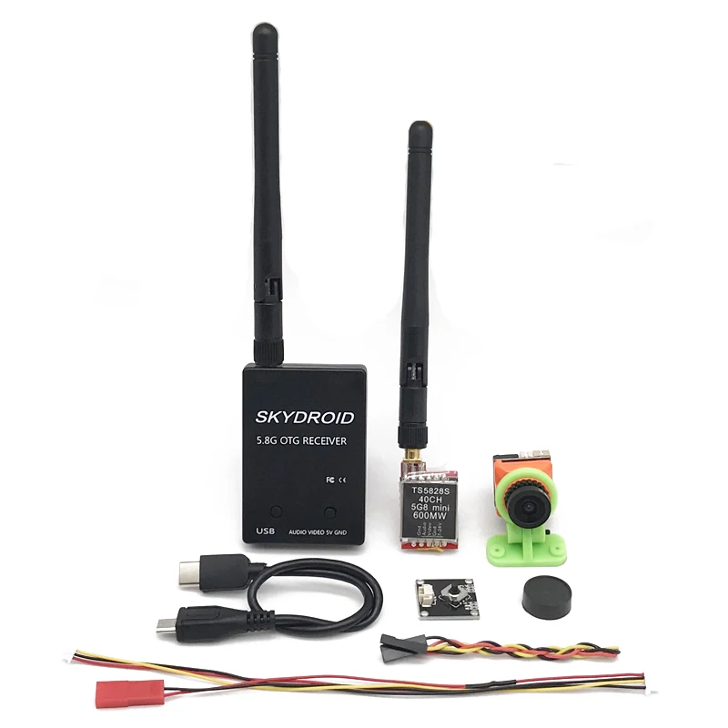Готовый к использованию 5 8G FPV UVC приемник видео Downlink OTG VR Android Phone + 200/600 мВт