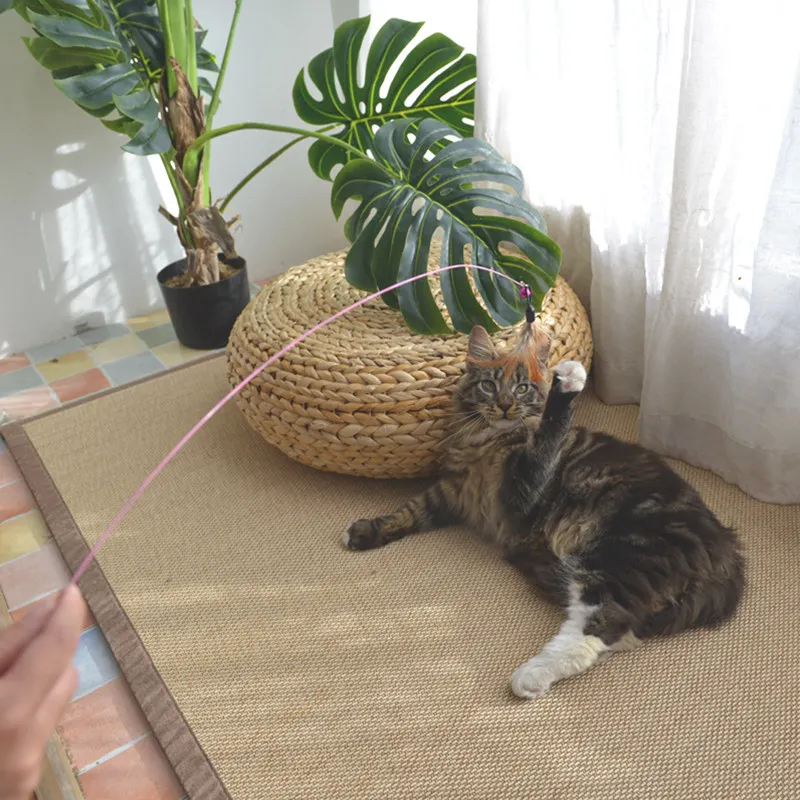[MPK Store] перьевая кошачья игрушка, кошачья удочка для рыбной ловли, развлекает как кошек, так и кошек