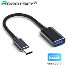 Tipo-c micro usb otg adaptador cabo usb 3.0 fêmea para tipo c macho cabo adaptador conversor USB-C cabo para carro mp4 telefone