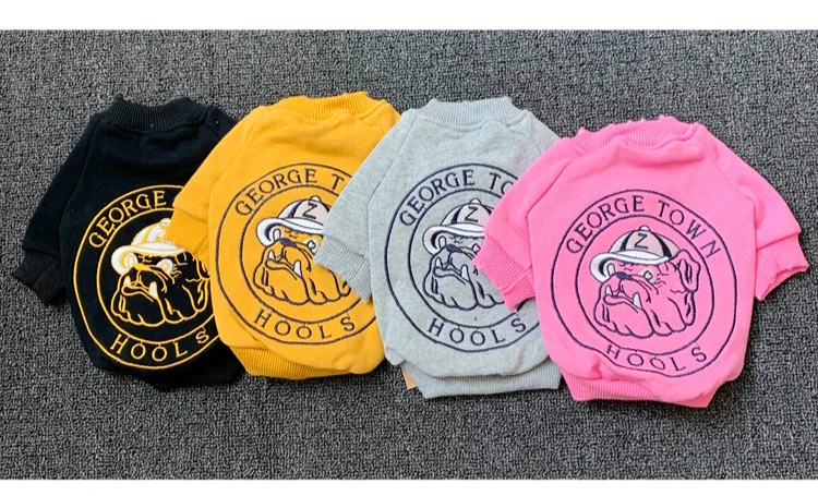 Spring Dog Clothes Cotton Coat for Small Dogs French Bulldog Clothing Chihuahua Jacket Letter Print Pet Puppy Costume XQ133