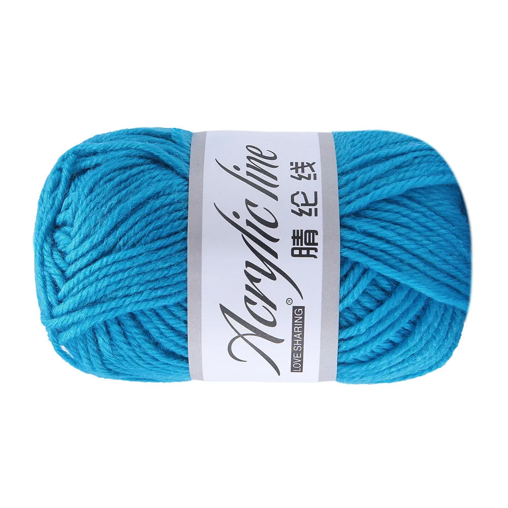 J Crochet Yarn 50g Chunky Wool Roving Scarf Knit Wool Yarn Thickness Warm Hat Household Hilos Para Tejer A Ganchillo Crochet - Color: J