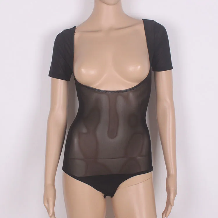 BlackShort sleeve Одежда для танца живота с длинным рукавом, аксессуары для танца живота, Женское боди, нижняя рубашка, топы для танца живота, трико, Одежда для танцев - Цвет: BlackShort sleeve