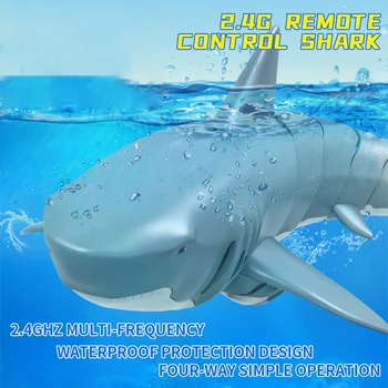 

2.4G Analog Remote Control Shark Boat Toy 4 Channel Waterproof Simulation Shark Outdoor Toy