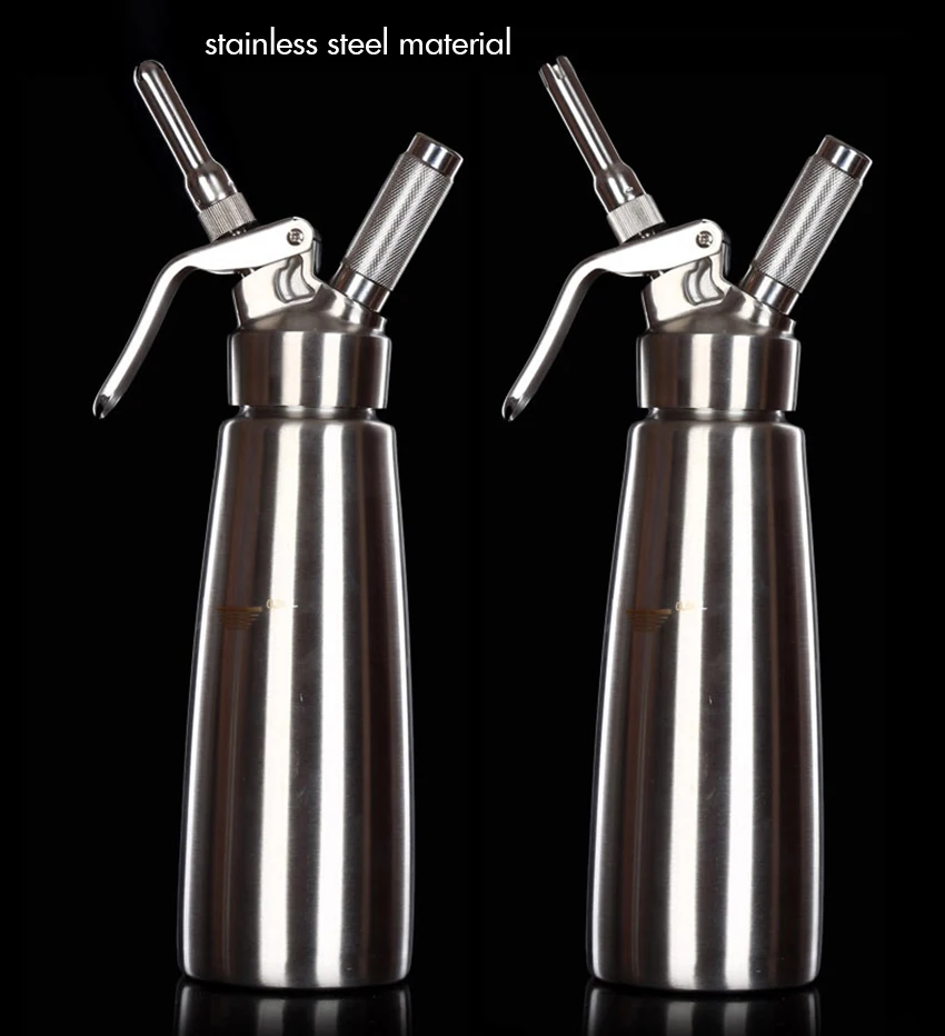 0.5L/1L Профессиональный дозатор для взбитых сливок из нержавеющей стали с 3 насадками, щетка для очистки кухонные наборы для десерта взбиватель сливок