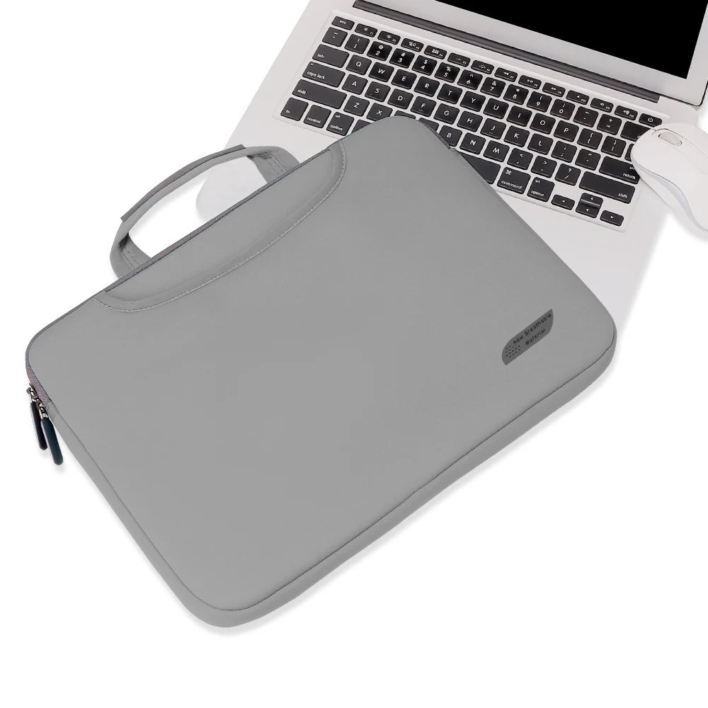 Для Macbook Air 11 13 Чехол сумка для ноутбука 12 13,3 15,6 сумка для ноутбука чехол для Macbook Pro 13 15 чехол A1989 A1466 A1932 - Цвет: Серый