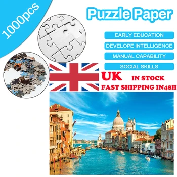 

UK Fast Shipping Puzzle Paper 1000 Pieces Puzzle Kids Adult Landscape Educational Toy Non-toxic Puzzle Jigsaw Dropshipping