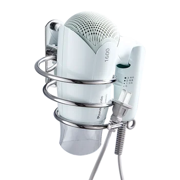 

Free hair dryer rack free punching bathroom toilet stainless steel storage wall mounted air duct shelf