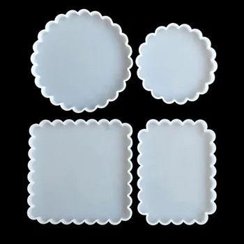 

Resin Coaster Silicone Mold Diy Creative Casting Jewelry Making Concrete Decorative Crafts Coasters Tray Base Mold