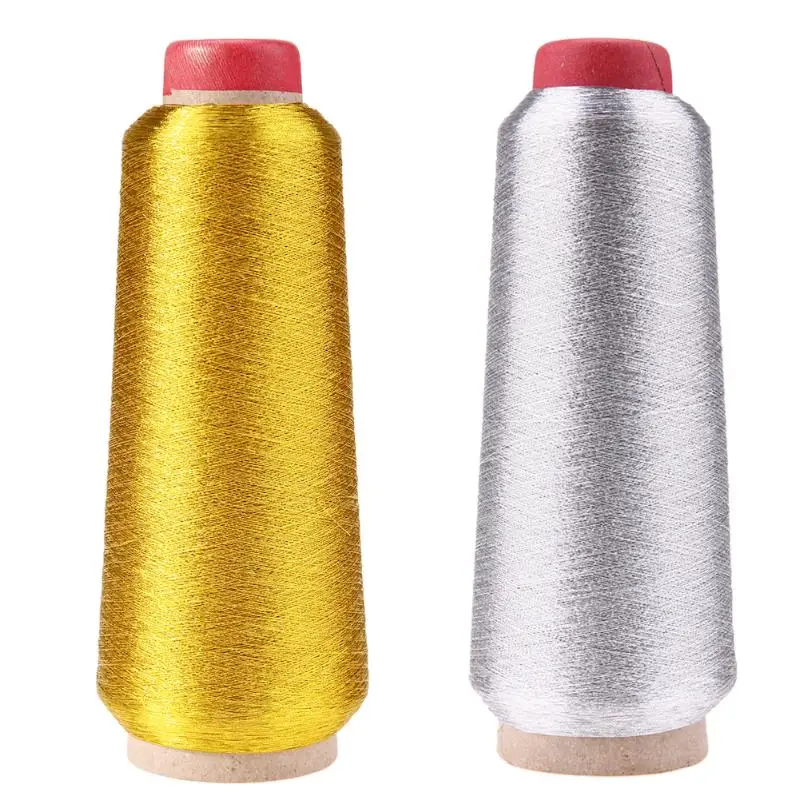 

3000M Gold/Silver Computer Cross-stitch Embroidery ThreadsSewing Thread Line Textile Metallic Yarn Woven Embroidery Line