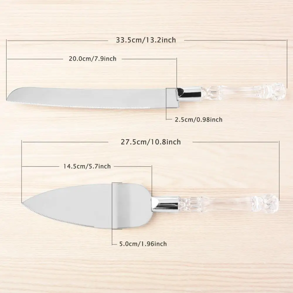 Customizable Wedding Stainless Steel Cake Shovel Set Bread Pizza Knife Dessert Pie Fondant Divider Cutter Customizable Object