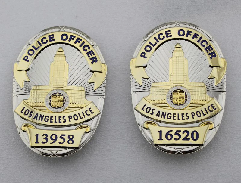 Классический офицер полиции Лос Анджелеса 13958 16520 копия Фильма Prop Pin Badge|Значки| |