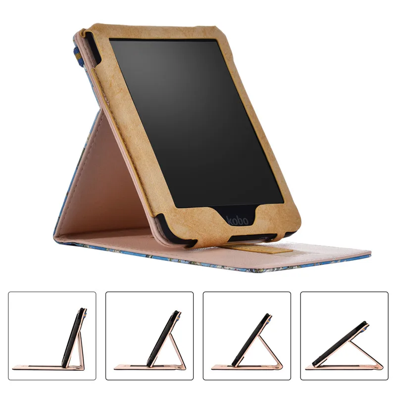 Case for Kobo Clara HD 6" e-book Protective Cover sleeve For 2018 kobo clara hd N249 6.0 inch ebook Reader Protector Stand case |