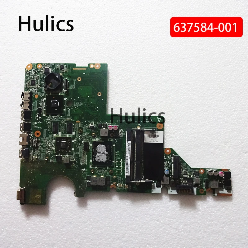 

Материнская плата Hulics 637584-001 для ноутбука HP G62 DAAX1JMB8C0 Pavilion G42, материнская плата HM55 HD6370/512M I3-370M