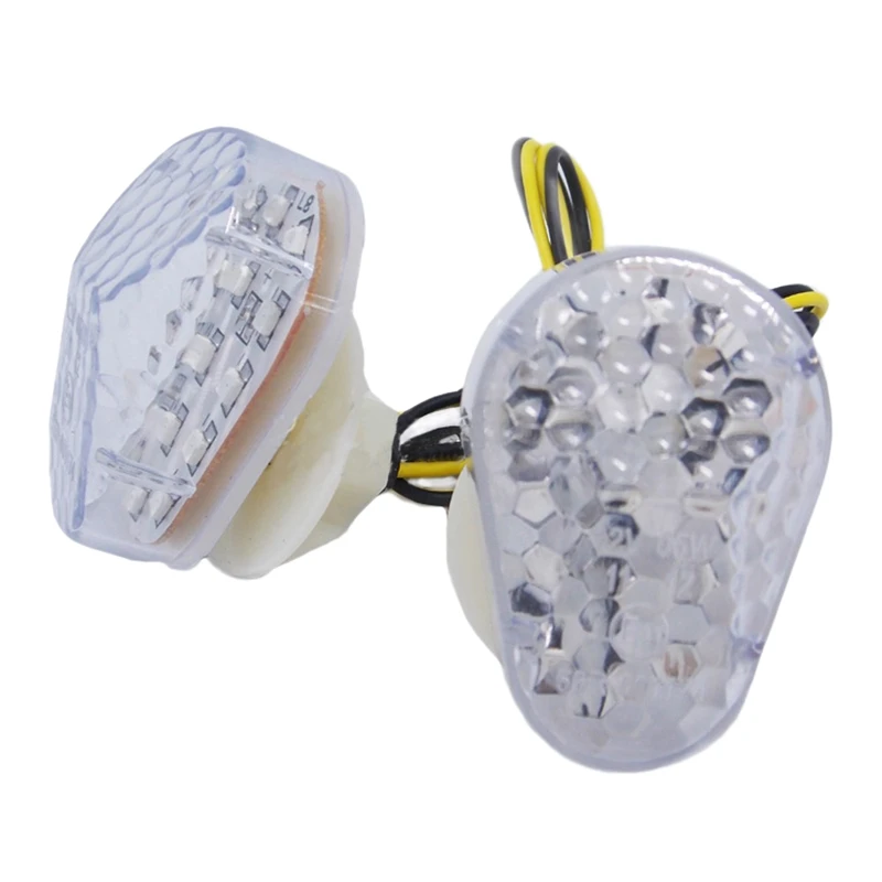 Motorcycle Flush Mount Turn Signals Light Led Flasher Indicator Lamp Blinker for Kawasaki Zx6R Zx7R Zx9R Zx636 Zzr600 Zx12 |