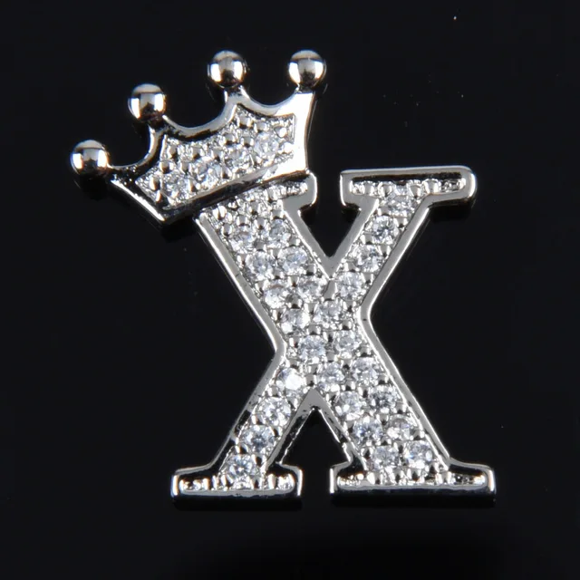 Hot Sale Metal Croc Shoe Charms Crown Letter Bling Rhinestone Shoes Decorations High Quality Butterfly Wristband Accessories g1024