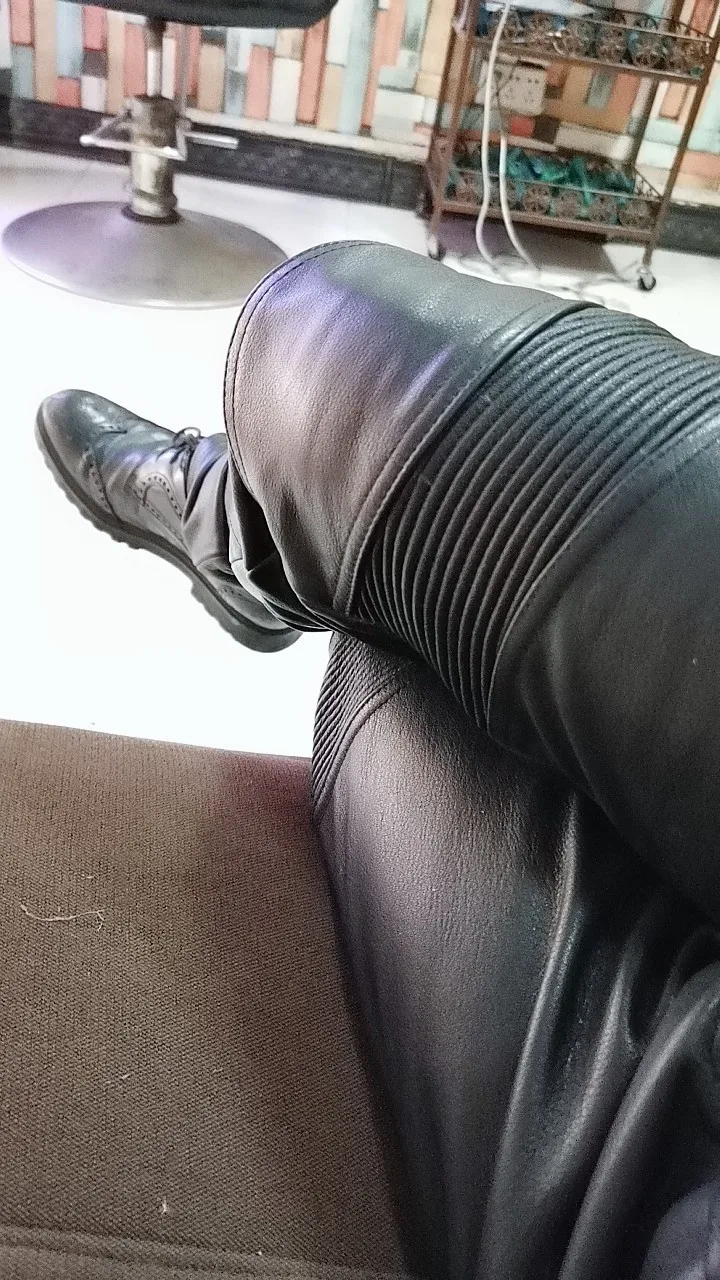 Men's Motorcycle Riding genuine Leather Motorcycle Pants a3