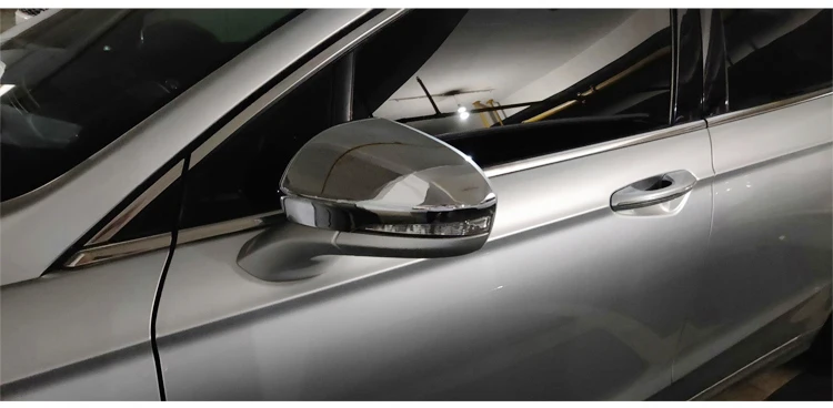 Для Ford Mondeo для Fusion 2013- ABS углеродное волокно печать двери боковое зеркало заднего вида накладка 2 шт