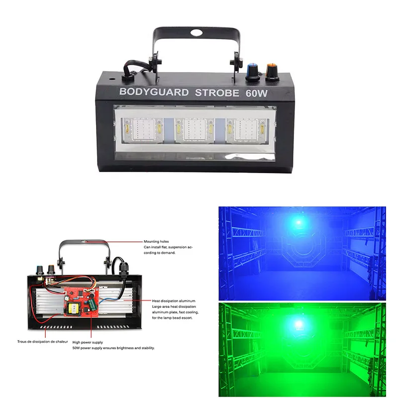 Светодиодный бодиоград стробоскоп световая вспышка Рождественский проектор стробоскопы лампа проблесковый маячок барное сценическое освещение домашние Вечерние