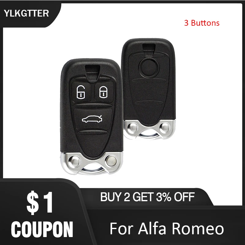 YLKGTTER чехол для автомобильного ключа с 3 кнопками Alfa Romeo 159 156 Giulietta автомобиль Brera
