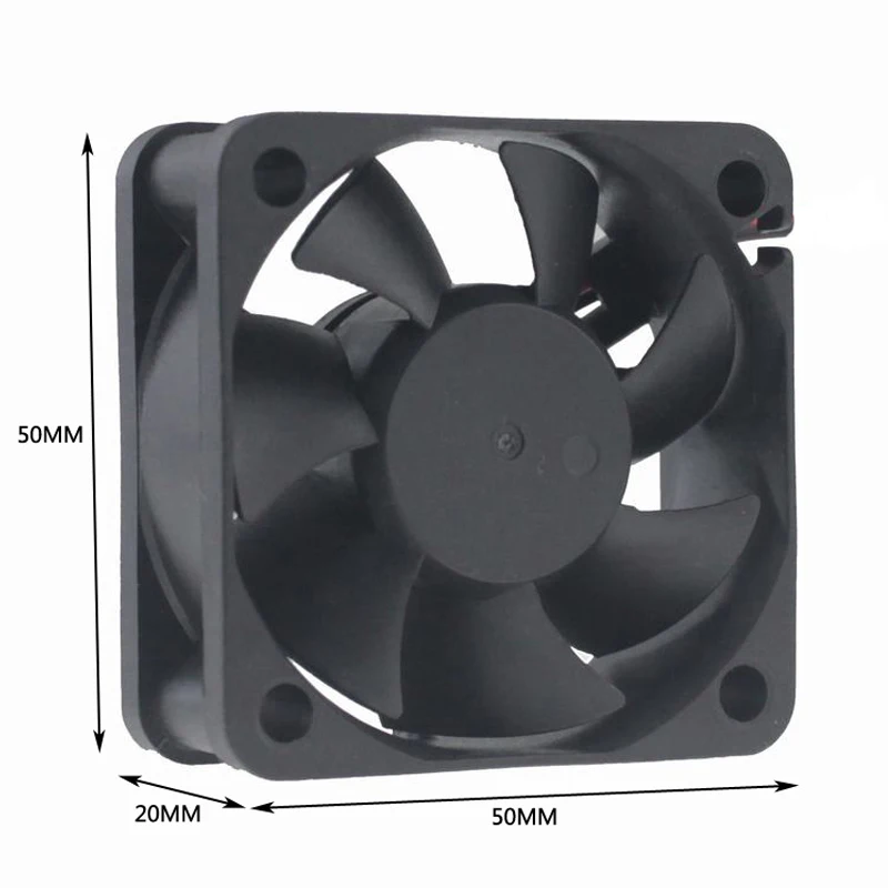 2 шт. Gdstime DC 12 В 50 мм x 20 2Pin Бесщеточный вентилятор охлаждения 50x50x20 5020 с|cooling fan|brushless