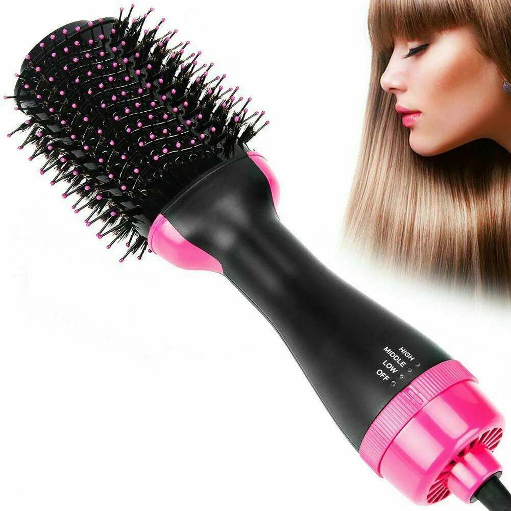 

Hot Air Brush One Step Hair Drying Comb 3-in-1 Brush Styler Negative Ion Electric Hair Blow Dryer Women Styling Machine H7JP