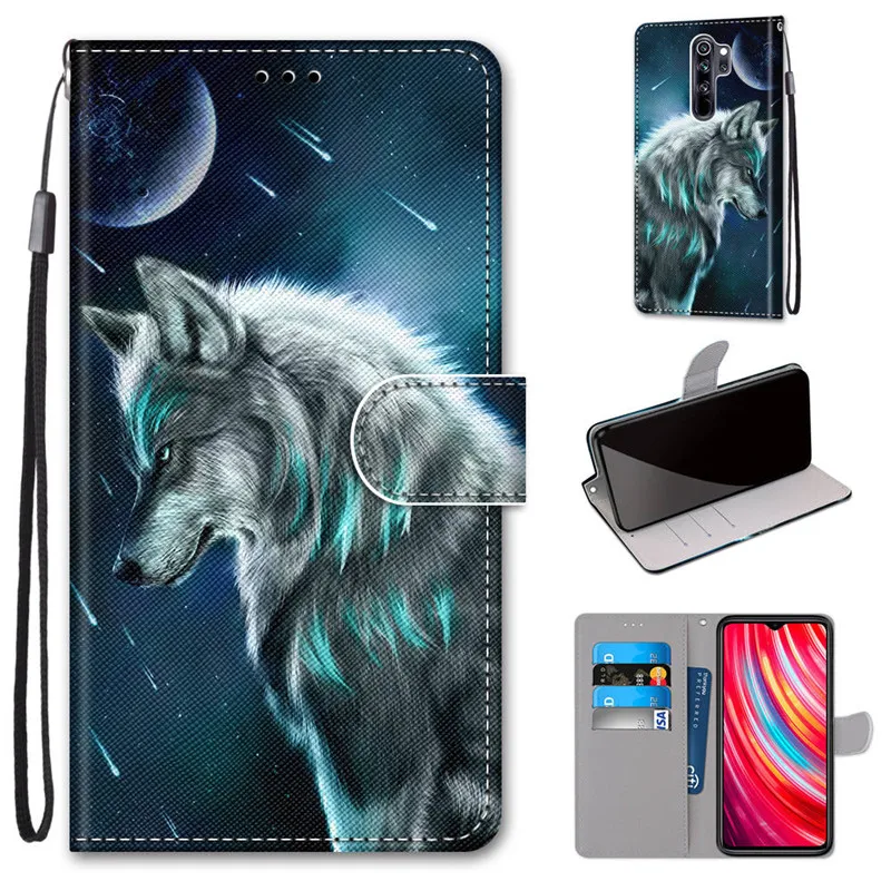 Điện Thoại Etui Cover Vào Coque Xiaomi Redmi Note 7 Pro Trường Hợp Nồi Cơm Điện Từ Redmi Note 8 7 6 Pro 4 4X Nam Châm Bao Da Ví Da Lộn CapA xiaomi leather case charging