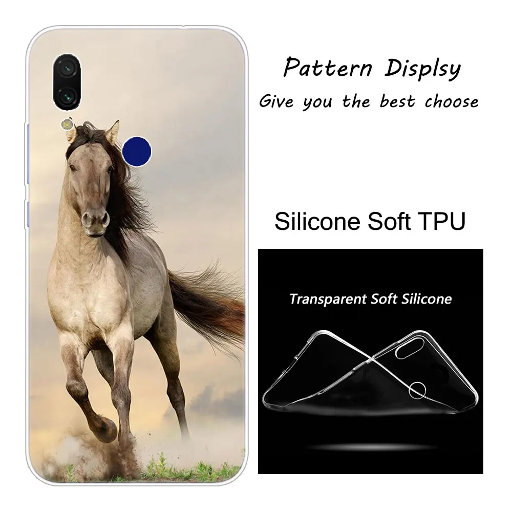 Горячая бегущая лошадь животные силиконовый чехол для Xiaomi Redmi K20 Pro 8 8A 7 7A 6 6A 5 Plus S2 Note 8 iPhone 7 6 Plus 5 iPad Pro 4 4X Модный чехол с принтом"