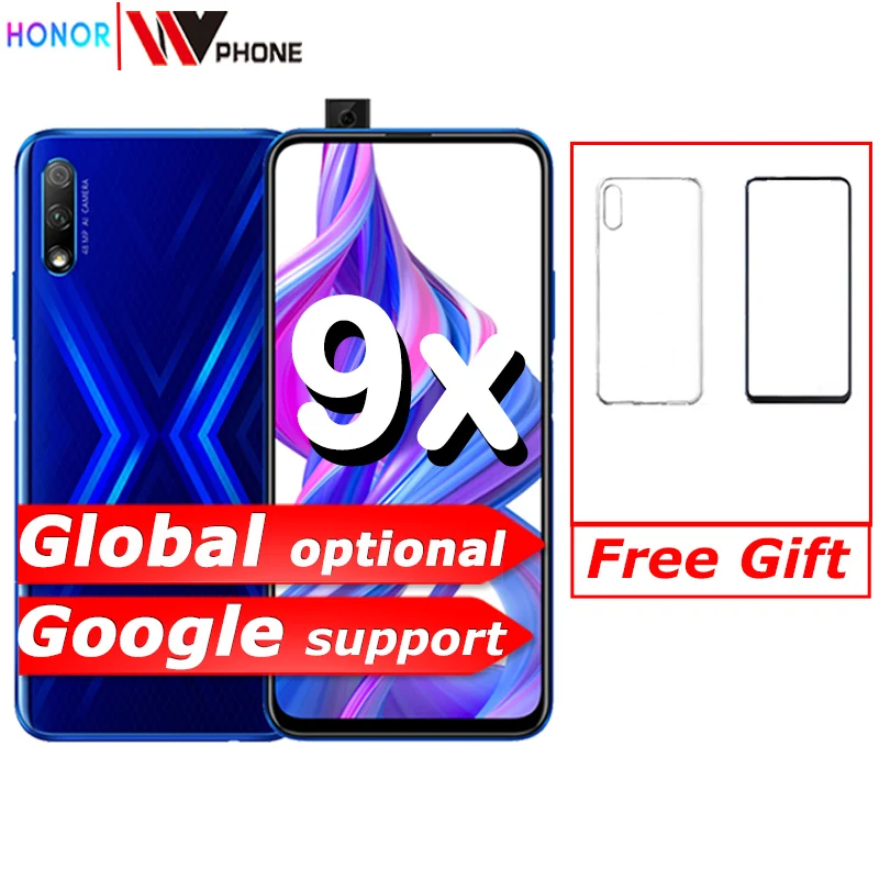  Honor 9x Smart Phone Kirin 810 Octa Core 6.59 inch Lifting Full Screen 48MP Dual Cameras 4000mAh GP - 4000040284997