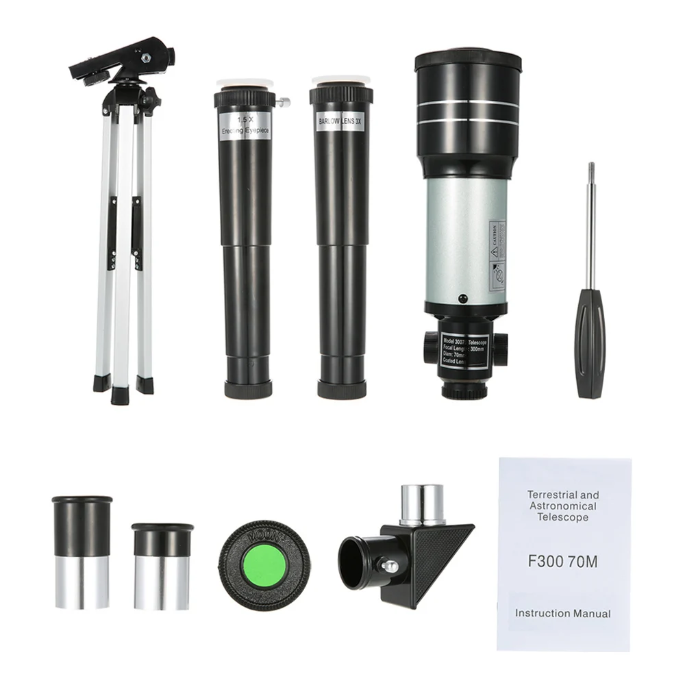 

Hot New Monocular 150X Refractive Space Astronomical Telescope HD Riflescopes Outdoor Travel Hunting Scope with Tripod Aluminum
