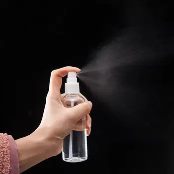

3pc 100ml Spray Bottles Empty Refillable Plastic Disinfectant Bottles Storage Containers Transparent Empty Bottle For Woman Lady