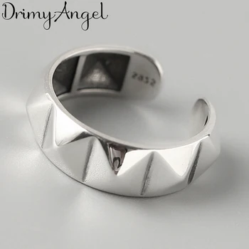 

Personality Fashion Vintage 925 Sterling Silver Irregular Rings For Women Punk Thai Silver Resizable Rings