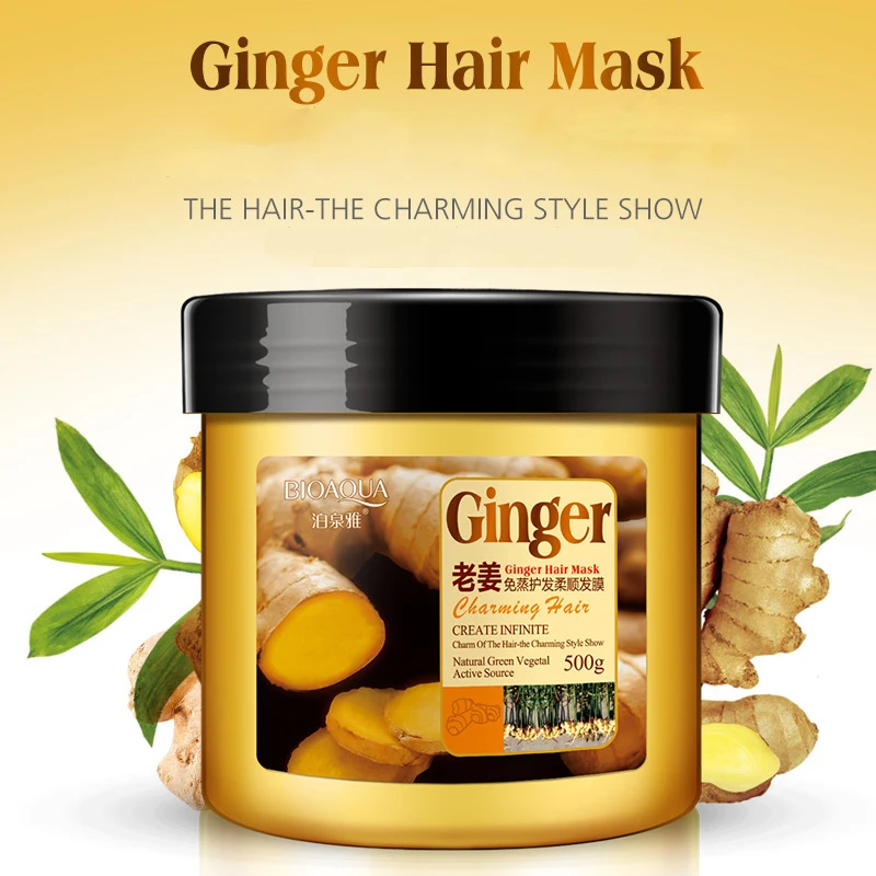 Steam-Free Nutrition Ginger Hair Mask Baked Ointment For Frizz Dry Damaged Hair Repair Soft Conditioner Hair Treatment 500ML Steam-Free Nutrition Ginger Hair Mask Baked Ointment For Frizz Dry Damaged Hair Repair Soft Conditioner Hair Treatment 500ML