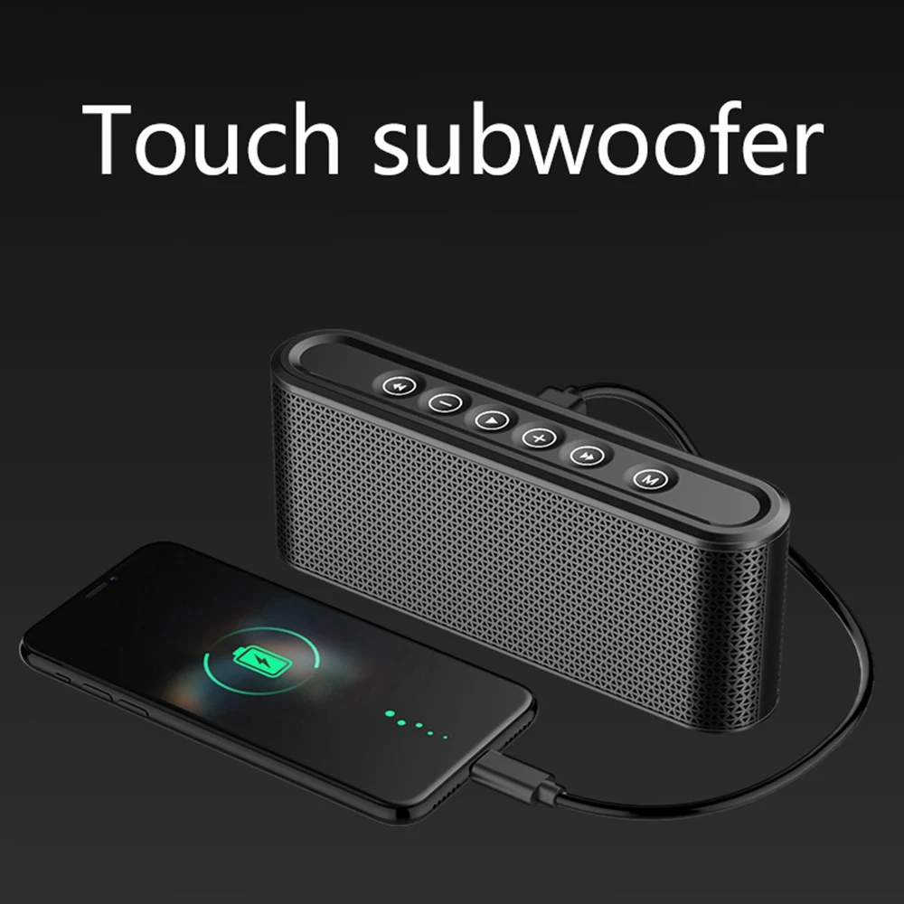 Bluetooth Динамик Сенсорный сабвуфер тяжелый бас открытый ящик 3D стерео беспроводной мини 3000 мАч портативный двойной динамик s музыкальный плеер