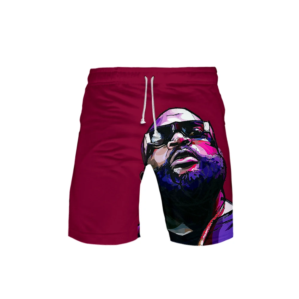 Брюки для мальчиков Rick Ross Rap Singer, шорты для отдыха с принтом, повседневные мужские шорты, новинка, Топ