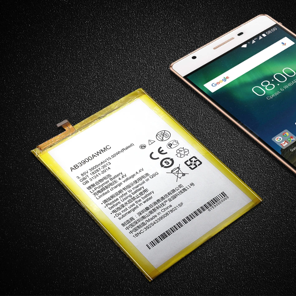 Для Philips XENIUM X818 CTX818 3900mAh батарея AB3900AWMC сменная батарея для мобильного телефона