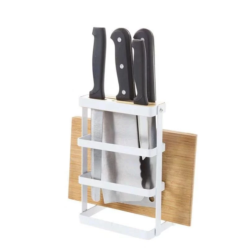 Металлический кухонный органайзер для разделочной доски нож сушилка полка