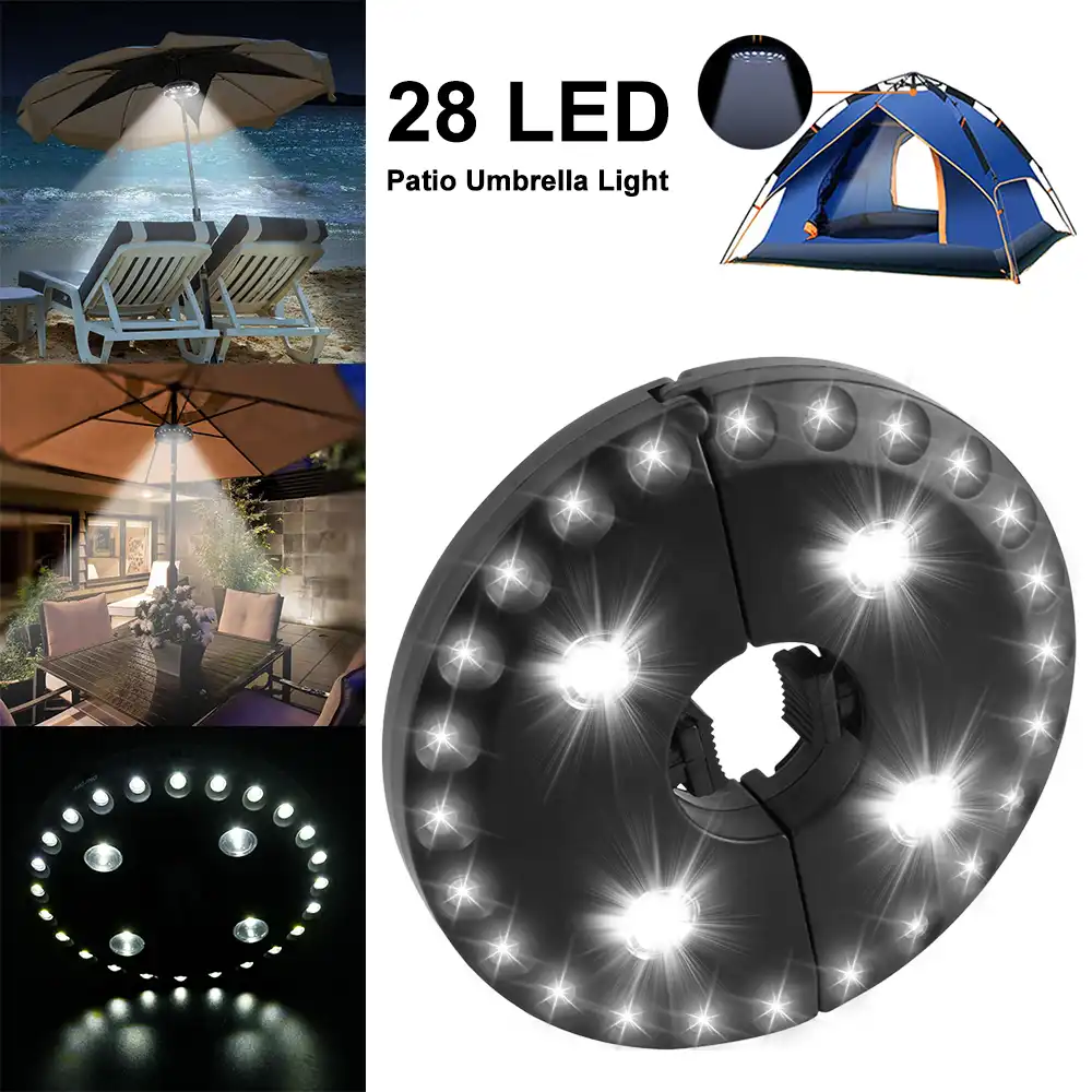 parasol with led lights and bluetooth