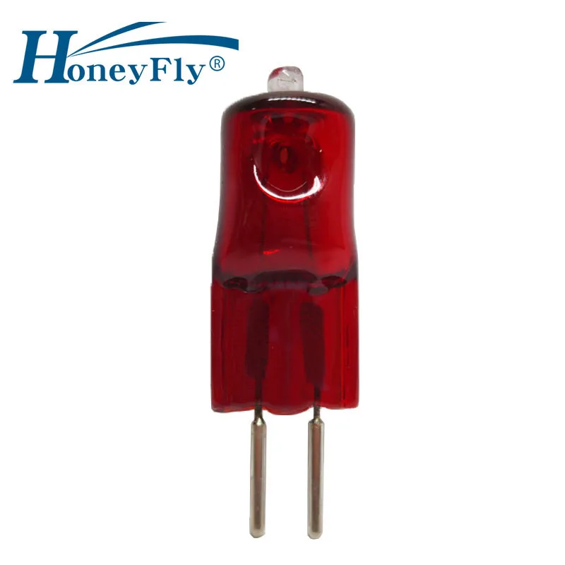 HoneyFly 10 шт. G5.3 инфракрасная галогенная лампа 220V 50W Высокое Напряжение ИК лампы