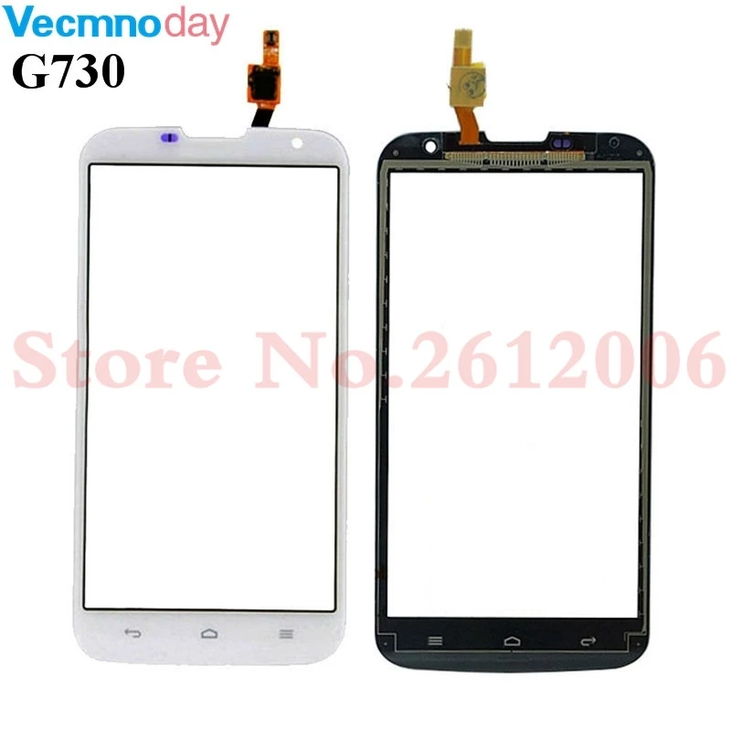 5," Высокое качество для huawei Ascend G730 сенсорный экран дигитайзер сенсор Переднее стекло объектив панель черный и белый
