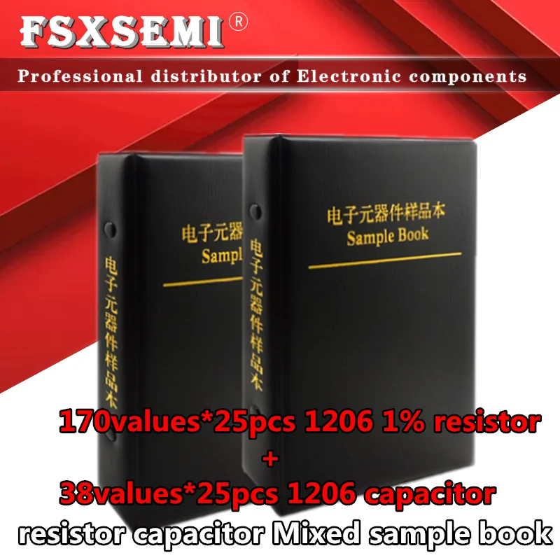 170valuesx25pcs=4250pcs 1206 SMD Resistor 0R~10M 1% + 38valuesX25pcs=950pcs 0.5PF 0.5PF~22uF Capacitor Mixed Sample Book foreign language book biochemistry of connective tissue biochemistry of mixed saliva