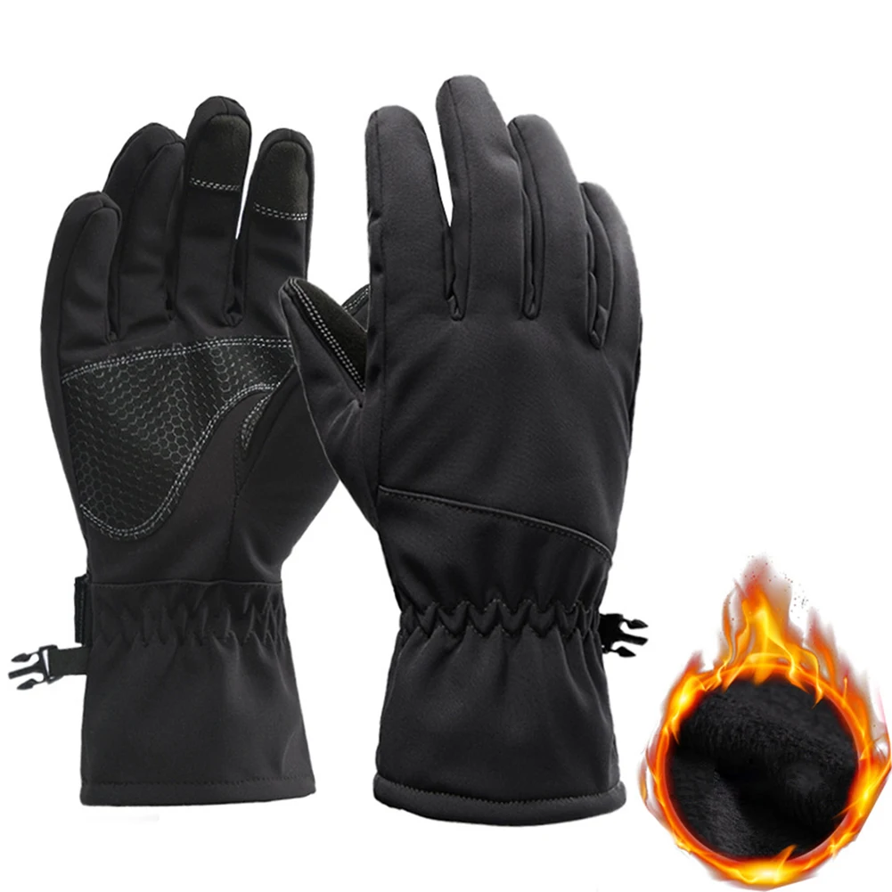 Winter Army Military Tactical Ski Gloves Outdoor Sports Full Finger Mittens with Fleece Waterproof Sharkskin Thermal Ski Glove