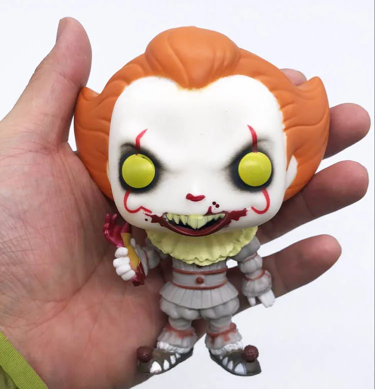 Funko Pop фильм Стивен Кинг это джокер, клоун персонаж PENNYWISE Виниловая фигурка кукол модель игрушки - Цвет: 543 no package