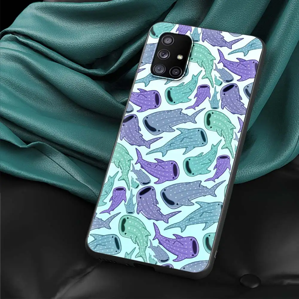 Ocean Whale Shark Swim Art Phone Case - TPU Silicone Cover
