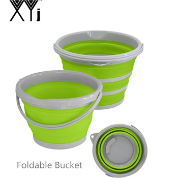 

XYj Collapsible Silicone Folding Bucket Large Capicity Save Space Washabe For Fishing Camping Car Bucket Garden Watering Bucket