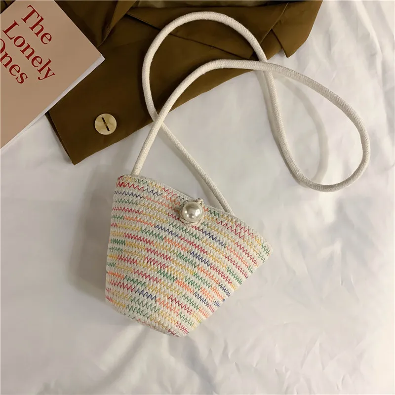 

Summer bags small bags ladies 2020 bags popular new women's bags fashion woven diagonal bags wild bucket bags