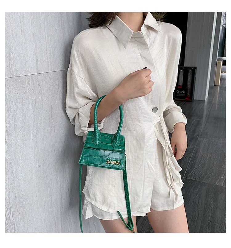 Сумка известного бренда, мини-сумки Jacquemus, женские дизайнерские сумки с крокодиловым узором, кожаные сумки через плечо, женские сумки через плечо