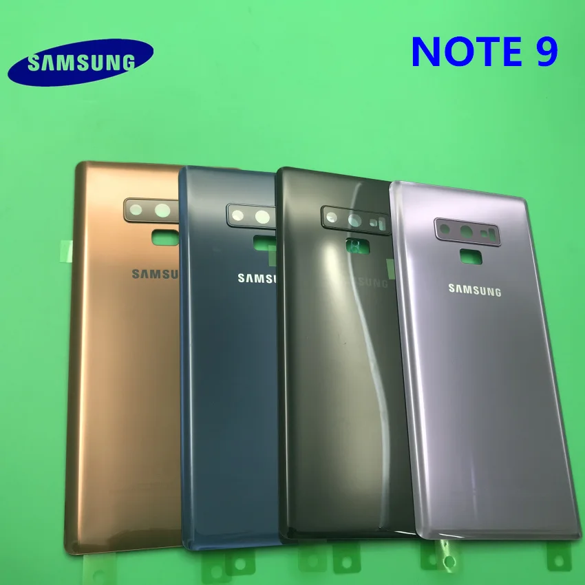note9 чехол на заднюю батарейку для samsung Galaxy Note 9 N960 N960F N9600 задняя крышка на стекло+ стекло для камеры