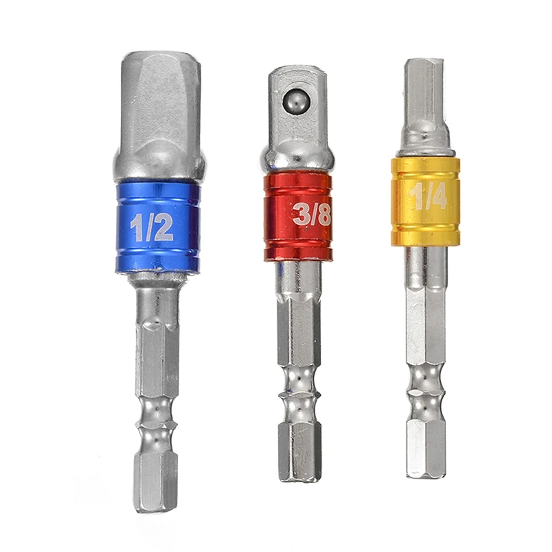 Qulaity 3 шт. 1/4 &quot3/8&quot 1/2 &quotдюймов шестигранный удлинитель ключа бар привод сверло