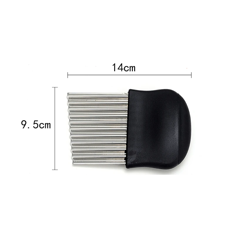 Potato Cutter Chips Stainless Steel French Fries Cutter Knife Kitchen Making Peeler Cut Vegetable Crinkle Wavy Slicer Knive Tool