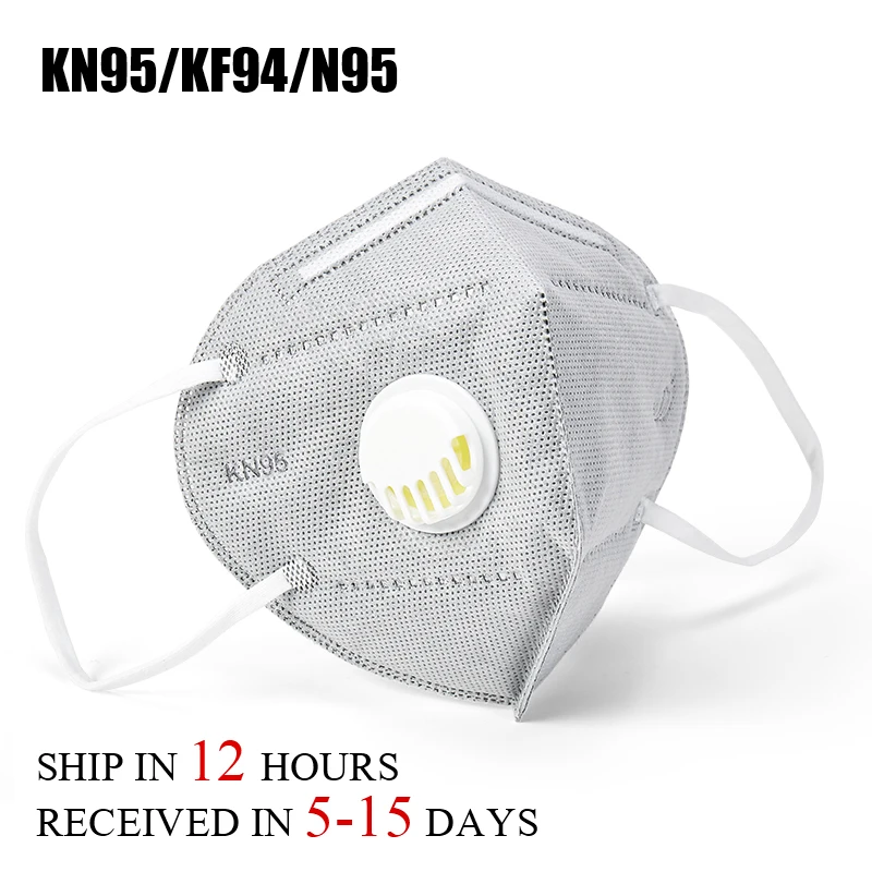 

Fast Shipping KN95 Mask Medical Prevent Anti-Virus N95 KF94 Mask dust formaldehyde Bacteria proof face mouth mask